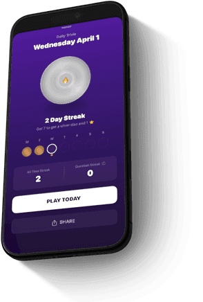 Pop Quiz running on iPhone